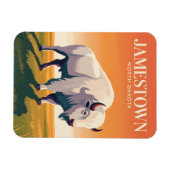 Größter Büffel der Welt USA Magnet (Horizontal)