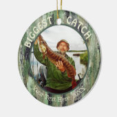 GRÖSSTER FANG Foto Sake Keramik Ornament (Links)