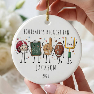 Größter Fußball-Fan-Kinder-Schmuck Keramik Ornament