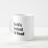 Größter Glatzkopf der Welt Kaffeetasse (Vorderseite Links)
