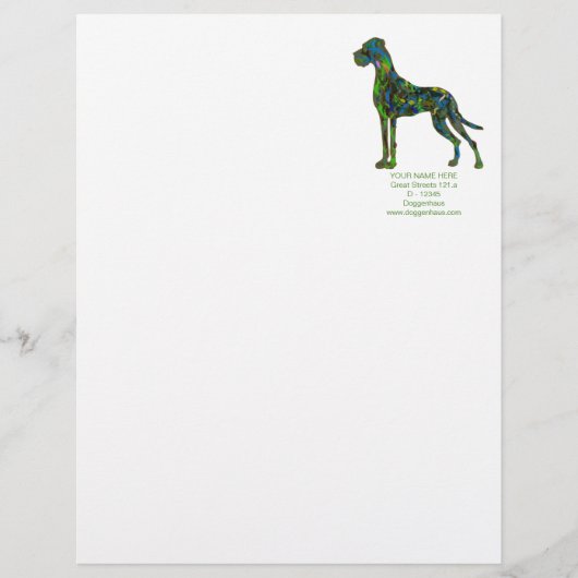 Größter Hund im Dschungel Briefbogen (Vorderseite)