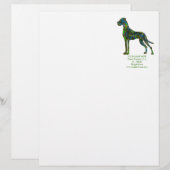Größter Hund im Dschungel Briefbogen (Vorne/Hinten)