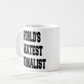 Größter Journalist der Welt Kaffeetasse (Vorderseite Links)
