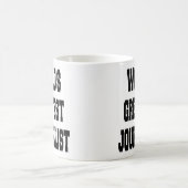 Größter Journalist der Welt Kaffeetasse (Mittel)