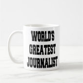 Größter Journalist der Welt Kaffeetasse (Links)
