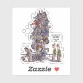 Größter Konturaufkleber für die Schwerhörigkeit Aufkleber (Blatt)