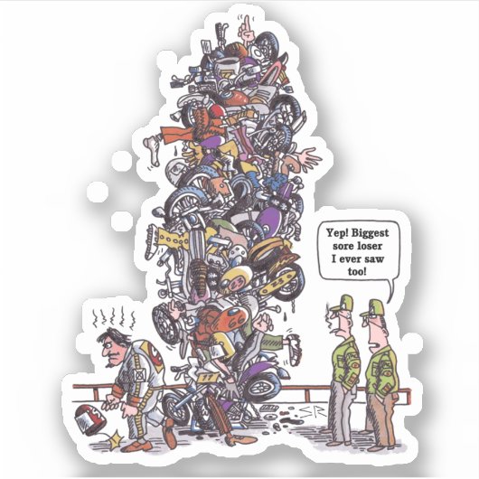 Größter Konturaufkleber für die Schwerhörigkeit Aufkleber (Vorderseite)