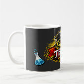 Größter Lehrer im Varsity-Stil-Abzeichen Kaffeetasse (Links)