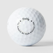 Größter Lüfter - DADDY - Golfer Personalisiertes F Golfball (Vorderseite)