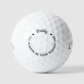 Größter Lüfter - DADDY - Kundenspezifischer Foto-A Golfball (Vorderseite)