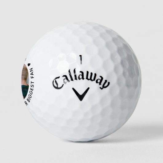 Größter Lüfter - DADDY - Personalisiertes Foto Abr Golfball (Logo)