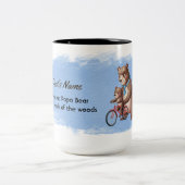 Größter Papa Bär weit und breit Zweifarbige Tasse (Mittel)