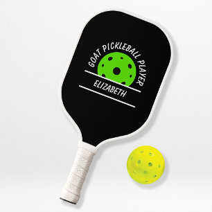 Größter Pickleball-Spieler Name Ball Schwarz Grün Pickleball Schläger
