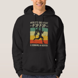 Größter Pop Pop der Welt läuft im Himmel Familie M Hoodie