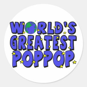 Größter PopPop der Welt Runder Aufkleber