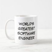 "Größter Software-Ingenieur der Welt"  Kaffeetasse (Links)
