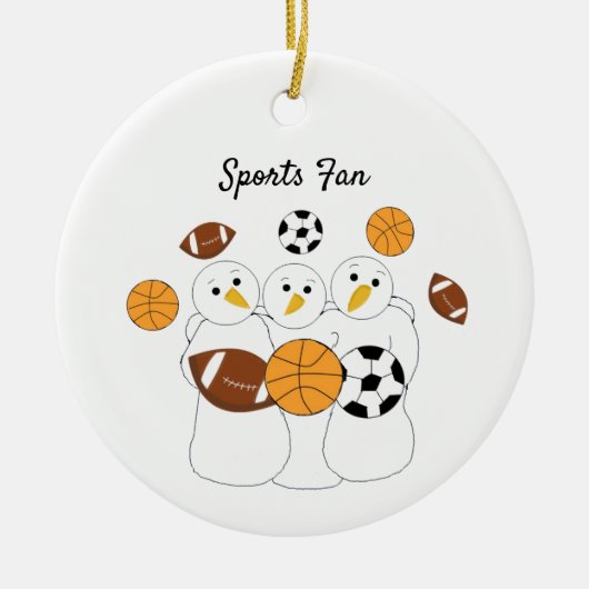 Größter Sportfan Keramik Ornament (Vorne)