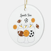 Größter Sportfan Keramik Ornament (Links)