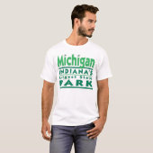 Größter Staat Michigans INDIANAS PARK T-Shirt (Vorne ganz)