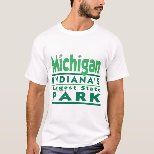 Größter Staat Michigans INDIANAS PARK T-Shirt (Vorderseite)