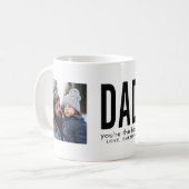 Größter Typ Bester Vater Zwei Foto Kaffeetasse (Vorderseite Links)