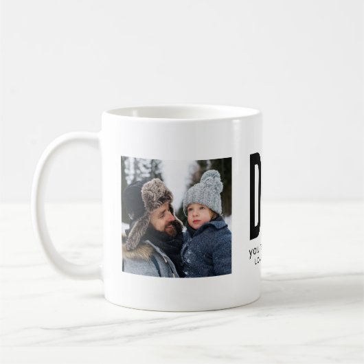Größter Typ Bester Vater Zwei Foto Kaffeetasse (Links)