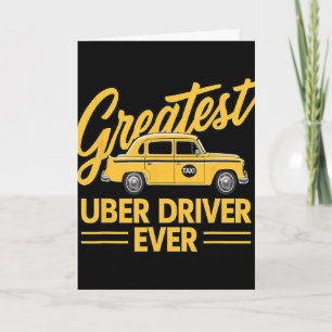 Größter Uber-Fahrer überhaupt Uber Fahrer Lustig 4 Karte