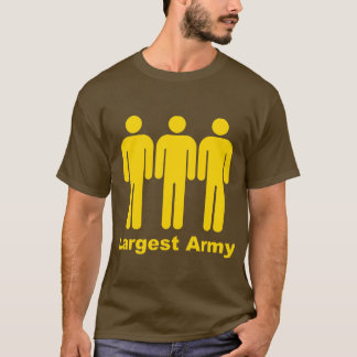 Größtes Armee-Gelb T-Shirt