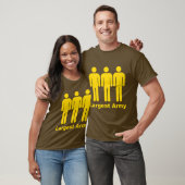 Größtes Armee-Gelb T-Shirt (Unisex)