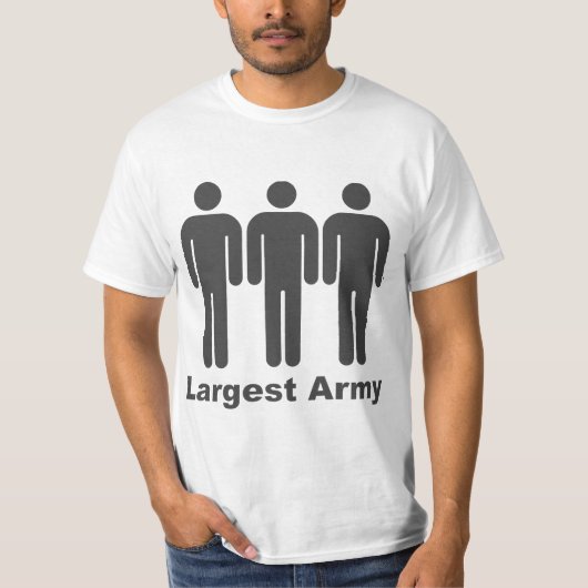 Größtes Armee-Grau T-Shirt (Vorderseite)