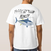Größtes Fisch Zitat Shirt Fischgeschenk, großer Fa (Rückseite)