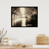 Größtes Plunge Bad in heißen Quellen SD 1891 Poster (Küche)