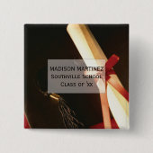 Großtochter Abschluss wünscht, Button (Vorderseite)