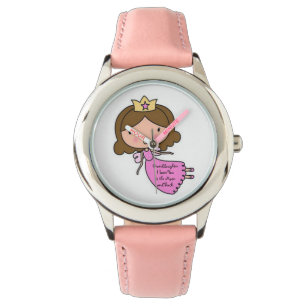 Großtochter Bezel Stainless Steel Watch/Princess Armbanduhr