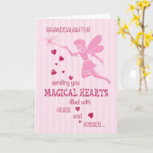 Großtochter Birthday Magical Fairy Pink Karte (Gelbe Blume)