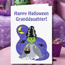 Großtochter Bride Frankenstein Halloween Karte