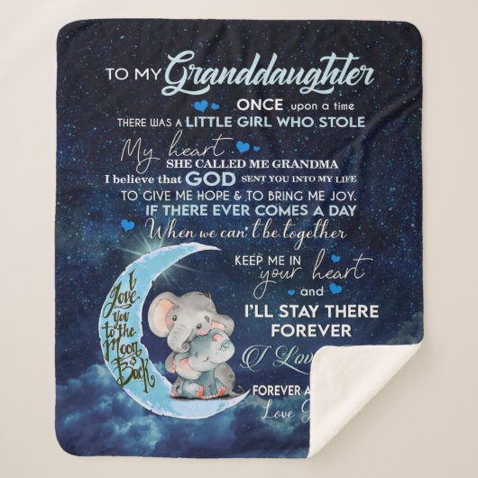 Großtochter| Brief an meine Enkelin Sherpadecke (Vorderseite)