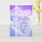 Großtochter Christlich Geburtstagsfeier Lila Rose Karte (Gelbe Blume)