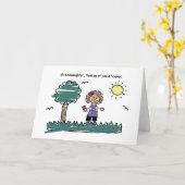 Großtochter denken Sie an Ihr Sommerlager Karte (Gelbe Blume)