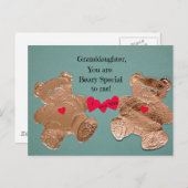 Großtochter, du bist Beary Special für mich! Postkarte (Vorne/Hinten)