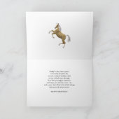 Großtochter, eine Geburtstagskarte mit Zuchtpferde Karte (Innenseite)