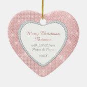 Großtochter EleganLight Pink Weihnachten Keramik Ornament (Hinten)