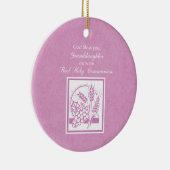 Großtochter Erste Kommune, Rosa Keramik Ornament (Rechts)