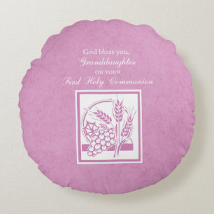 Großtochter Erste Kommune, Rosa Rundes Kissen