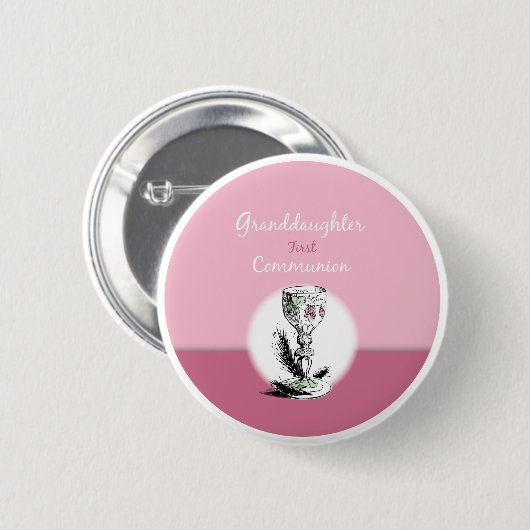 Großtochter First Communityrosa, Chalice Button (Vorne & Hinten)