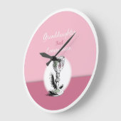 Großtochter First Communityrosa, Chalice Große Wanduhr (Winkel)