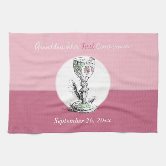 Großtochter First Communityrosa, Chalice Handtuch (Horizontal)