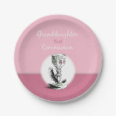 Großtochter First Communityrosa, Chalice Pappteller (Vorderseite)