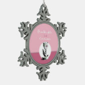 Großtochter First Communityrosa, Chalice Schneeflocken Zinn-Ornament (Links)