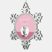 Großtochter First Communityrosa, Chalice Schneeflocken Zinn-Ornament (Rechts)